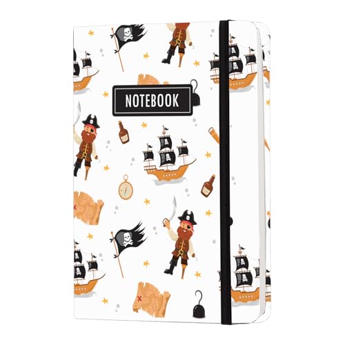 Image of COI A5 Unruled Funky Notebook 192 Pages | 80 Gsm Paper | Natural Shade Journal | Elastic Band Closure