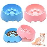 Comedero Antivoracidad Perro,Guador 4 Piezas Tazón Alimentación Lenta Perros Gatos Divertido Cuenco para Perros Comedero Que Perros Coman Despacio Duradero Evitar Asfixia(Dos Tamaños)