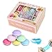 Produktbild Simmpu Macaron Schleim, 8 STK Kristall Macarons Slime Kit Gummi Schlamm Magic Clay Plastilin Kinder Pädagogisches Spielzeug Für DIY Handwerk Schule Projekte