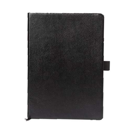 Image of Cubic A5 Leatherite Hardbound Notebook (Black) | Premium Executive Journal with Smooth Pages & Elegant Finish for Office, School & Personal Use