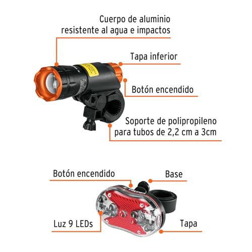 Luces para bicicleta Truper 2 Imagen adicional