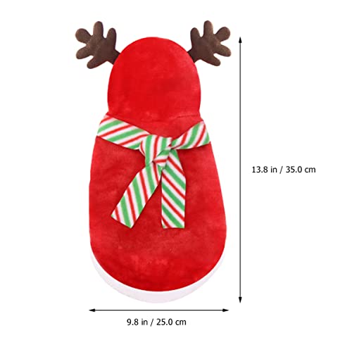 Disfraz de Navidad para perro con diseño de elk tamaño S miniatura 4