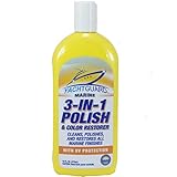 YachtGUARD 3-in-1 Polish & Color Restorer - Marine Grade Polishing Compound and UV Protectant to Help Restore Shine to Boats and Detailing RVs (16 Oz Bottle)
