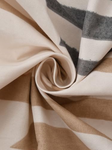 Image of Florida Brown Abstract Geometric Printed Single Bedsheet with 1 Pillow Cover, 150 TC Polycotton Bed Sheet (160 x 228 cm)