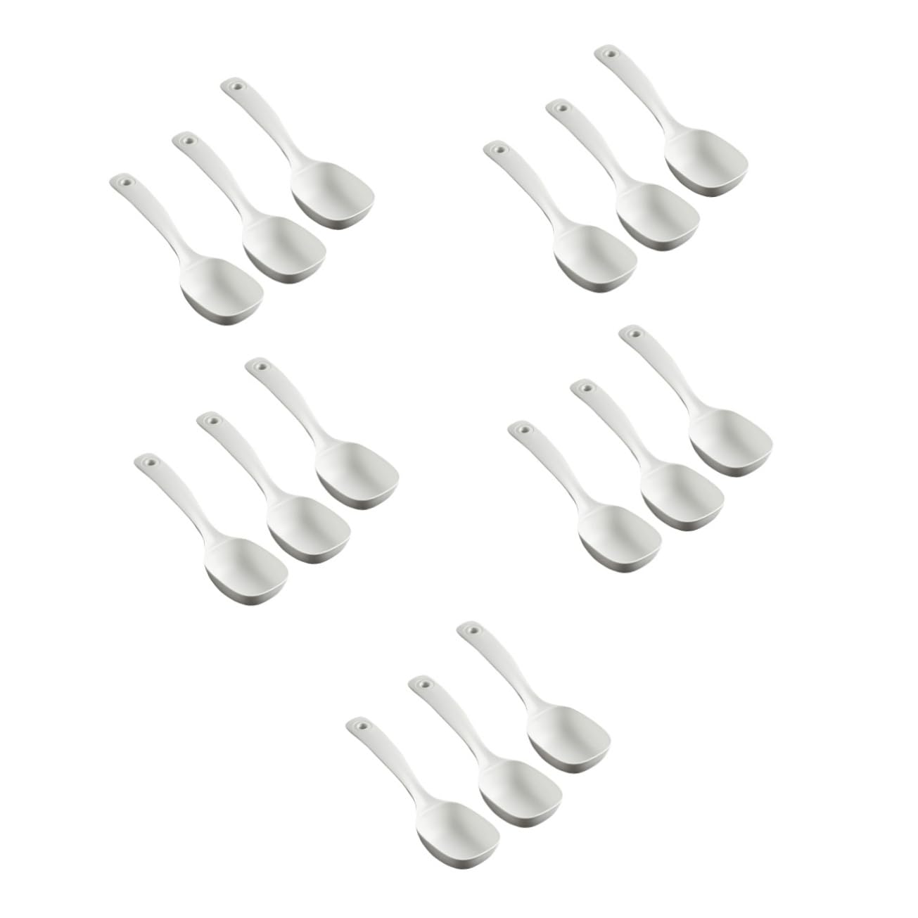 Amosfun 15 Piezas Cuchara Cucharón Largo Para Cocinar Cucharón De Gachas De Cantina Cucharón De Sopa De Cantina Cucharón De Sopa De Cocina Cucharón Para Servir Gachas Páginas