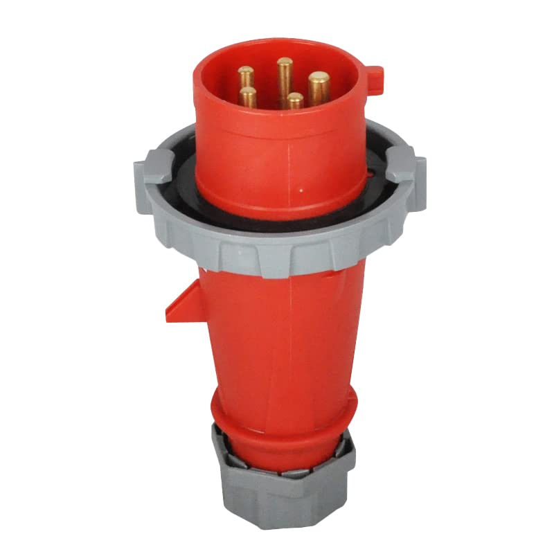 Conector industrial de 5 pines clavija trifásica estanca IP67 para toma 32A