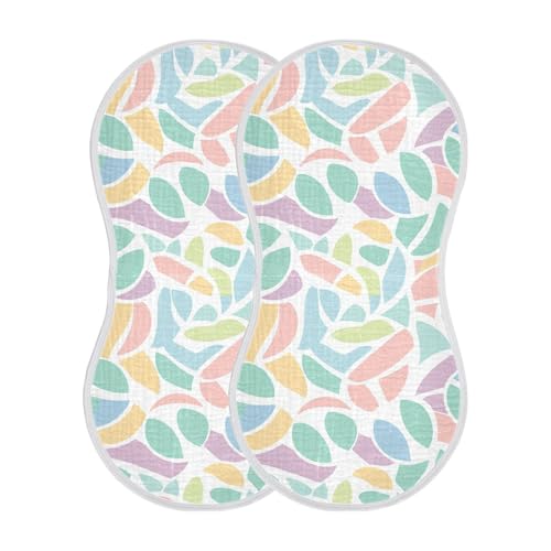 Volleyball Simple Minimalist Cotton Muslin Burp Cloths Soft Touch Burp Rags for Unisex Set of 2, 22x11in