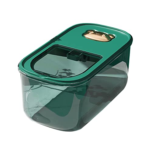 LfrXtra Caja Almacenamiento Granos con Suministros Soporte Organización Multifunción Sellado para Sala Despensa del Hogar Organizador Harina