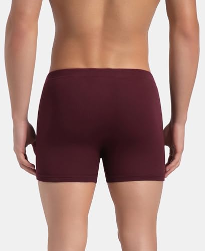 Image of Jockey 8008 Men Super Combed Cotton Rib Solid Boxer Brief with Ultrasoft and Durable Waistband (Pack of 2)