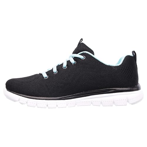 Skechers Damen Graceful-get Connected Sneaker, Schwarz, 38 EU