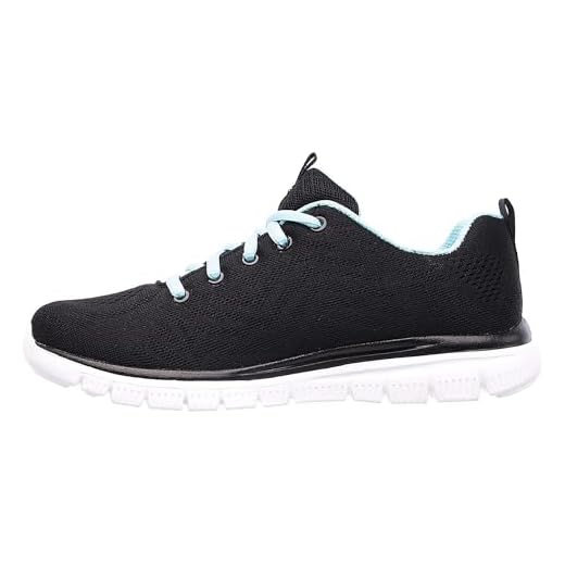 Skechers Damen Graceful-get Connected Sneaker, Schwarz, 38 EU
