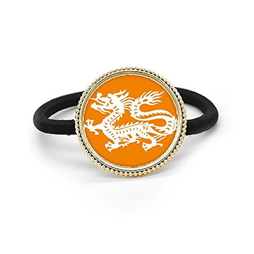 Tocado de goma de la banda con diseño de dragón de plata ideal para regalar en ocasiones especiales