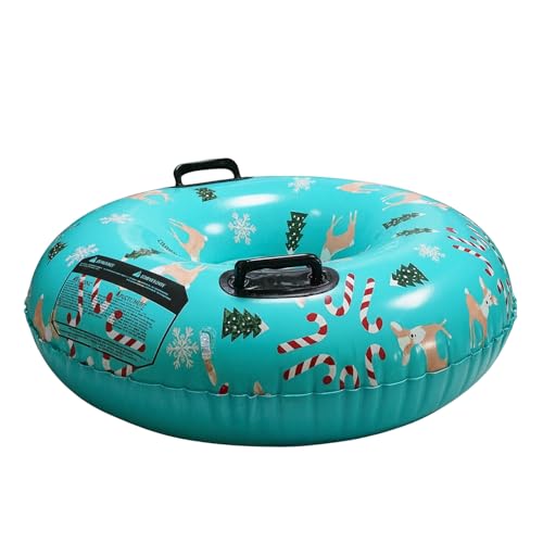 Tubo De Nieve Inflable – PVC 80x80cm | Tubos De Nieves para Trineos Tubulares | De Nieves De Invierno Duradero para Niños Y Adultos, Diversión En Trineo Al Aire Libre, Juegos De Nieve, Deslizam