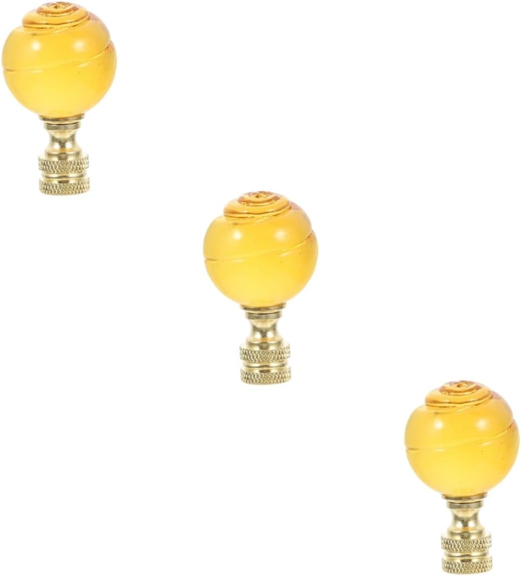 lamp 2pcs Lighting Desk Lights Standing Floor Lamp Desk Lamp Floor Lamps Decorative Lights Lamp Finials Decorative Finial Decor Lamp Finial Cap Knob Nut Crystal Ball Copper lamp