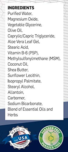 Biolabs Pro All Natural Magnesium Cream - Magnesium Oxide W/Vitamin B6-3Oz #TOP2