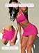 OZICERD Two Piece Tennis Skirt Sets for Women 2 Piece Mini Skirt Set Going Out Golf Skort Athletic Skirt Pickleball Outfit Pink S