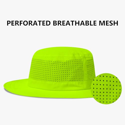 Image of UPF 50+ Bucket Sun Hat with Laser Perforated Mesh Cooling Adjustable Breathable Lightweight for Outdoor Men Women