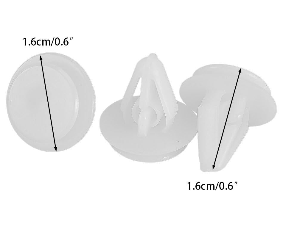 Clips de nailon blanco para arco de parachoques Suzuki SX4 de alta resistencia 3