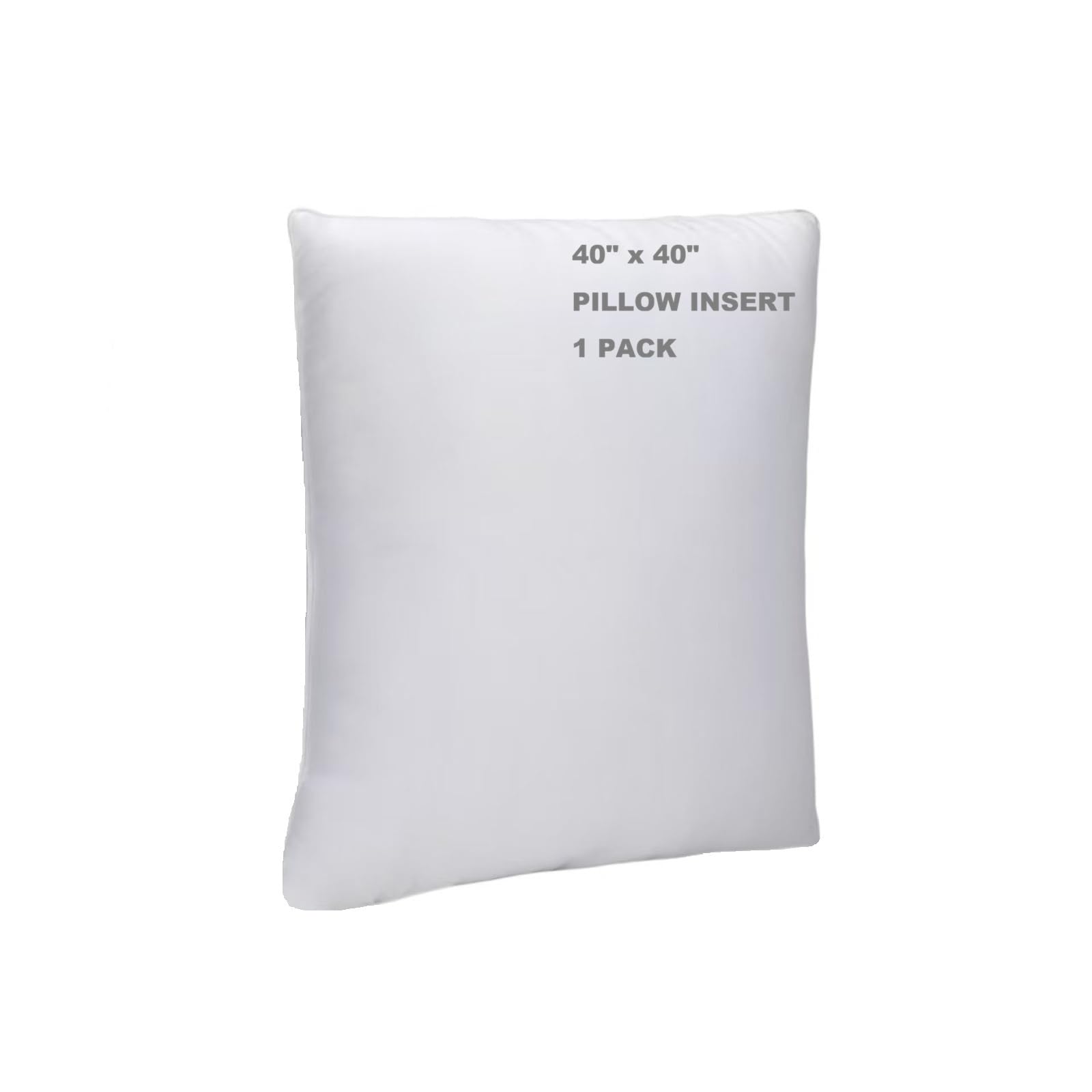 Photo 1 of WINGLAM 40x40 Inch Throw Pillow Insert, Hypoallergenic Down Alternative Square Decorative Pillow, Ultra Soft Lightweight Polyester Sham Stuffer for Couch Bed Sofa, 1 Pack White ?1?