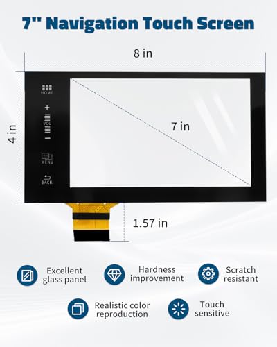 Image of 7 inch Navigation Touch Screen Digitizer Fit for Honda Accord 2016 2017, Radio Stereo LCD Display Monitor, Replacement 39710-TBA-305 39101-T2F-A61 39101-T2F-A71 39101-T2F-C71