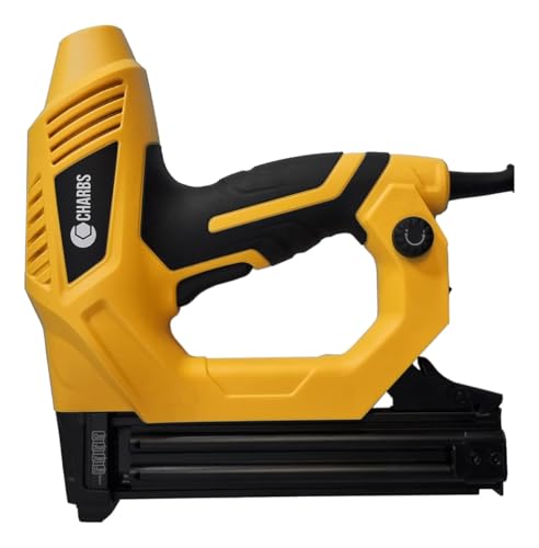 Grampeador e Pinador Elétrico F15 e grampo de 8 a 16mm Profissional 220V Com 100 Pinos F15 e 400 Gra