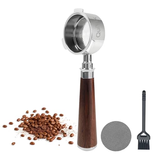 QuiVix 54mm Bottomless Portafilter with Sandalwood Handle