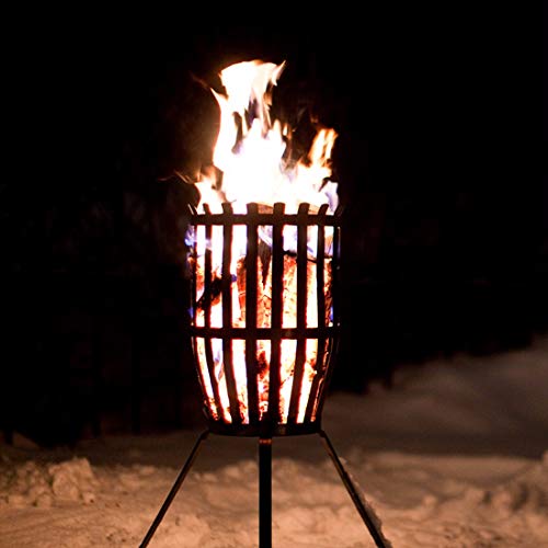 Kamin Patio Lagerfeuer Mit Sockel, Brazier Garden Patio Heizung, Für Hinterhof, Camping, Picknick, Lagerfeuer, Garten B