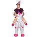 Morphsuits Inflatable Unicorn Costume Adult Size, Blow Up Costume Unicorn Adult, Ride On Unicorn Costume, Inflatable Unicorn Halloween Costume Adult, Unicorn Inflatable Costume Adult