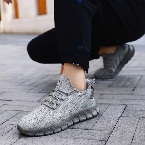 Image of Men Running Shoes Tennis Walking Gym Slip On Workout Athletic Fashion Sneakers Lightweight Breathable Sport Jogging Casual Shoe
