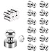 Produktbild 62 Stück Magnettafel Magnete Set - Supermagnete aus Edelstahl, Mini-Multifunktions Magnete für Magnettafel, Nadelbrett, Whiteboards, Kühlschränke -- mit Aufbewahrungs Box
