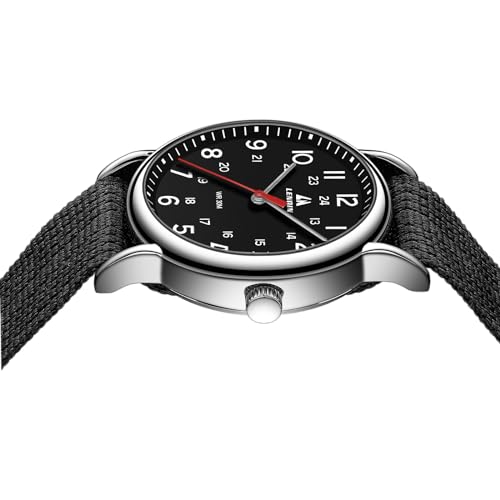 Image of LN LENQIN Mens Watches Unisex Military Sport Nylon Strap Stylish Luminous Fashion Analog Quartz Watch for Men Waterproof Army Tactical Casual Wristwatch