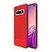 Produktbild JT Berlin Backcase Pankow Silikon Hülle für das Samsung Galaxy S10 in rot [Qi kompatibel, Strukturierte Oberfläche, 1, 0m getesteter Fallschutz, Verstärkte Ecken] - 10487