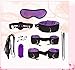 Niu-Man Rēštrāint Sët Undér Bēd Ḅōñdāgē Rēštrāint Set štrāps Set de 8pcs Violet