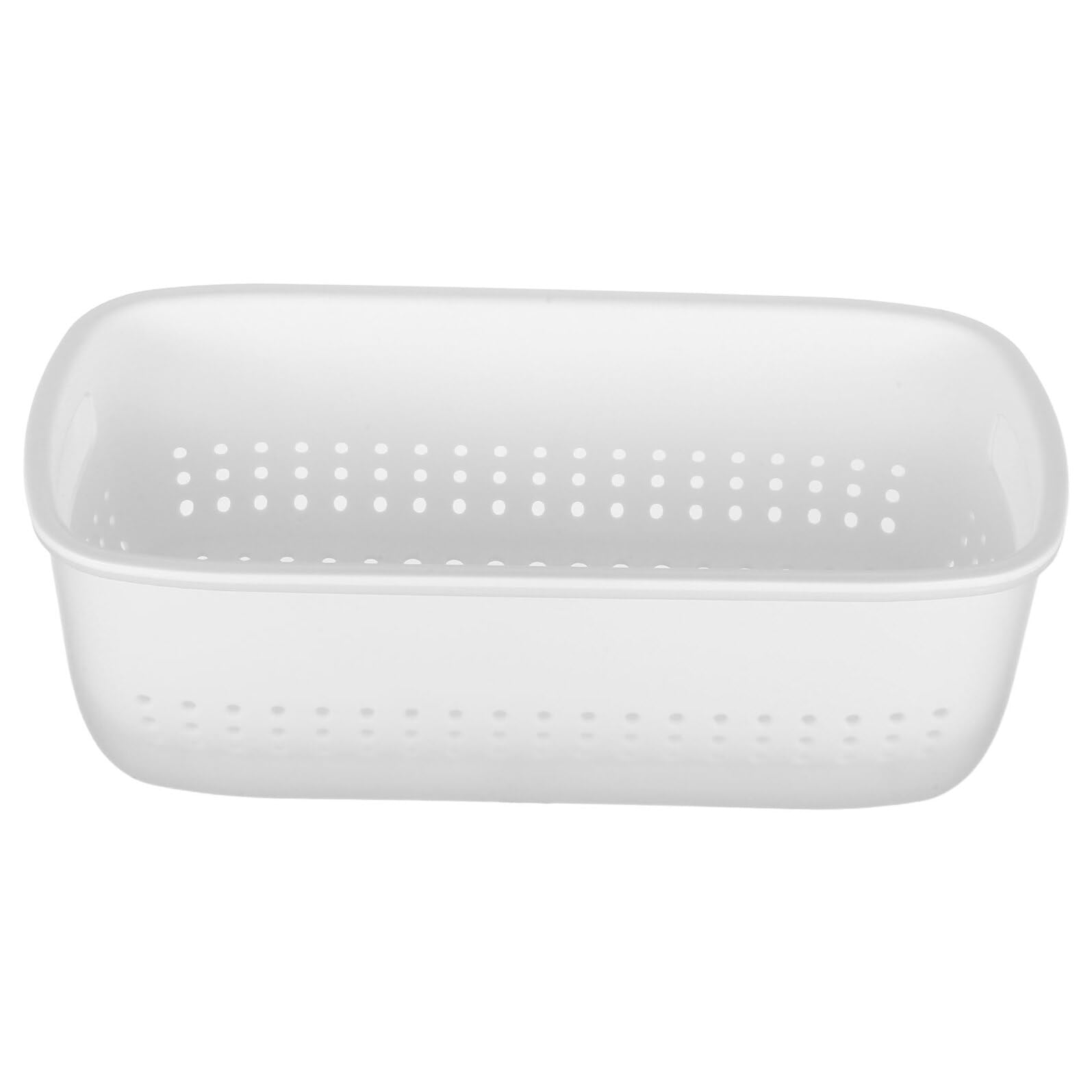 – ARTIBETTER Reusable Colander Basket with Wall-Mount Design Space-Saving Kitchen Strainer Bowl for Washing Fruits and Vegetables White Drain Filter for Organized Kitchen