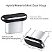 USB C Dust Plugs for iPhone 17 17e 16 Pro Max 16e 15 Plus,2 Pack Anti Dust Cover for Samsung S26 A17 A16 S25 FE S24 Ultra S23,Pixel 10a 9a 8 7 Type C Charging Port Protector with Cable Clip Clear Case