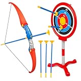 Kiddie Play Toy Archery Set for Kids with Target Bow and Arrow Kids Toys Age 5, 6, 7, 8, 9 Years Old Boys and Girls