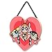 Open Road Brands The Powerpuff Girls Heart Hanging Wood Wall Decor - Fun Powerpuff Girls Sign for Kids' Bedroom or Movie Room