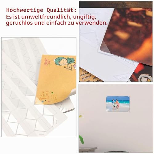 Fotoecken, selbstklebend, 1020 Stück, Bilder, Alben, Scrapbook, DIY, Basteln, Bilder, Randaufkleber, transparent