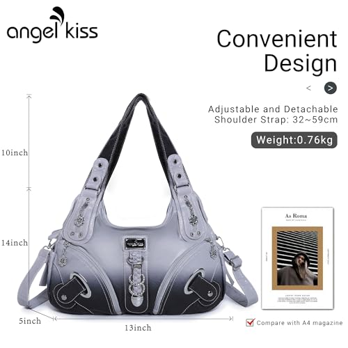 Image of Angelkiss Hobo Purses and handbags for Women Satchel Handbag Women Purses Large Daily Shoulder Bags