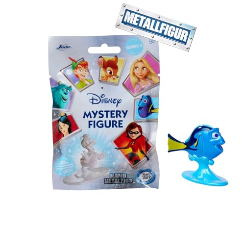 Jada Toys Disney Figur (1x Mystery Figur im Blind Pack) - 1 Überraschungs-Sammelfigur aus 12 Disney Figuren, Nano Metallfigur (ca. 4 cm) für Kinder & Fans ab 3 Jahre, Serie 3
