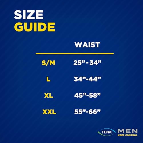 Image of Tena Men Maximum Incontinence Underwear, Grey, XLarge 45-58in, 72 ct