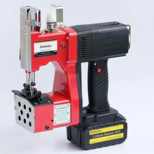 Image of Cordless Bag Sewing Machine |PortableIndustrial Bag Closer |2-Second Fast Sealingfor Woven PP /Canvas /Jute Bags |Factory &Farm Bag Stitcher | 2-Second Fast Sealingfor Woven PP /Canvas /Jute Bags |Factory &Farm Bag Stitcher