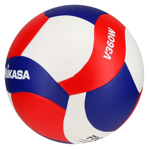 Image of Mikasa V360W-USA Volleyball FIVB Approved for Practice and Recreation (Red /Blue /White)