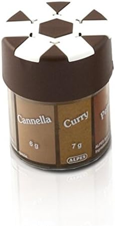 Alpes: "Il Droghiere" Doser for 6 Different Spices [ Italian Import ]