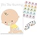 Price comparison product image Pin The Dummy On the Baby Game 35 Players Baby Shower Game Blindfold Mask Stickers & A3 Poster
