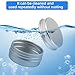 8 PCS 1/2 Oz 15ml Aluminum Tin Cans, Small Tin Jars Containers with Lids Refillable Travel Cosmetic Containers Salve Containers Lip Balm Tins for Salves, Lotion Bars, Beard Balms, Candles