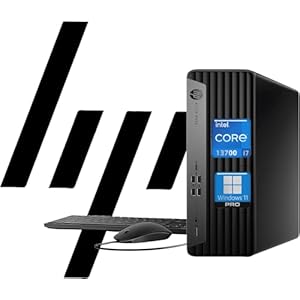 HP Elite 600 G9 SFF Business Desktop Computer, Latest 16-core Intel Core i7-13700 Processor, 32GB DDR5, 1TB PCIe SSD, Support Triple 4K Display, USB-C, HDMI, RJ-45, Wi-Fi, Wired KB&Mouse, Win11 Pro