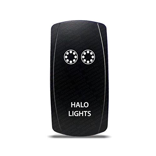 CH4X4 Rocker Switch Halo Lights Symbol - Amber Led