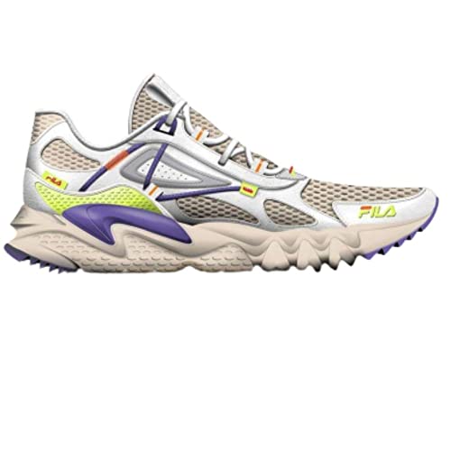 Tênis Territory, FILA, Feminino, Branco/Roxo/Limão, 37