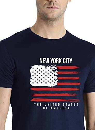 Image of ADRO Men's 100% Cotton Regular Fit T-Shirt